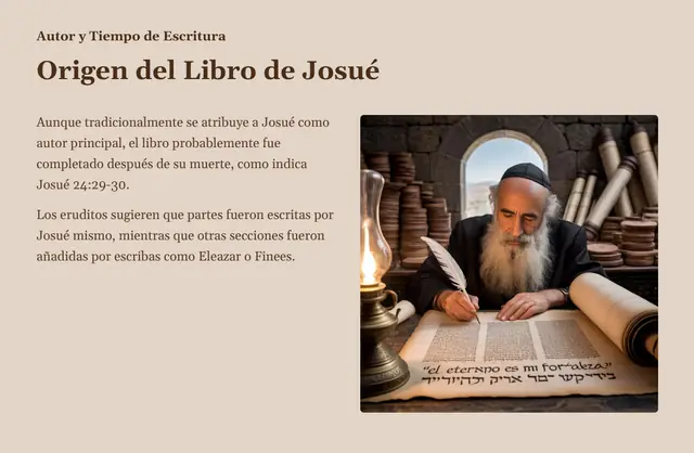 Origen del Libro de Josué