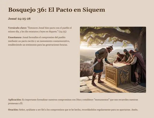 Bosquejo 36: El Pacto en Siquem